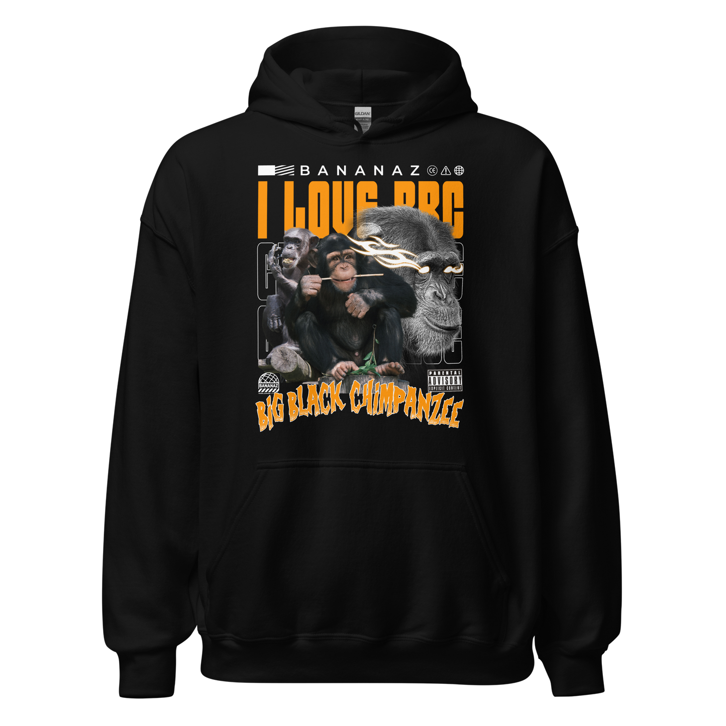 I LOVE BBC Unisex Hoodie - Dark