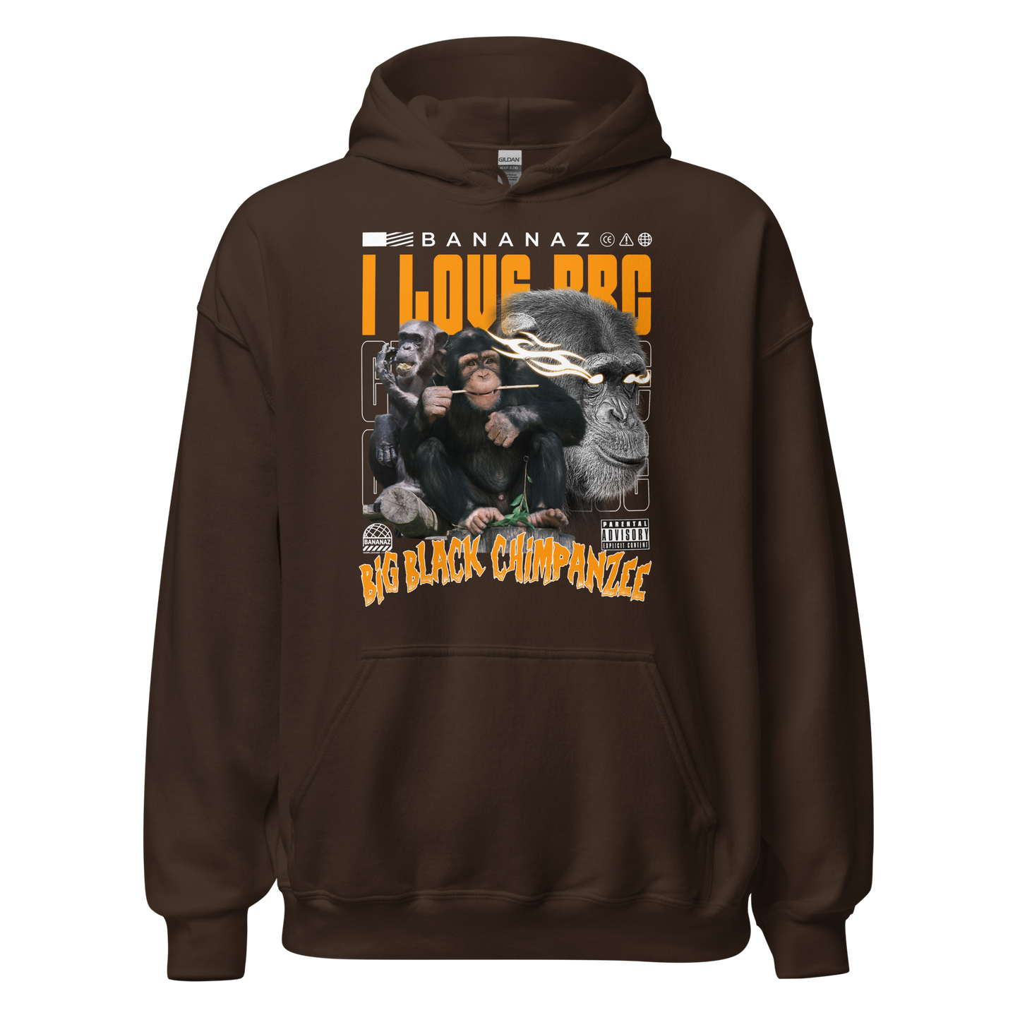 I LOVE BBC Unisex Hoodie - Dark