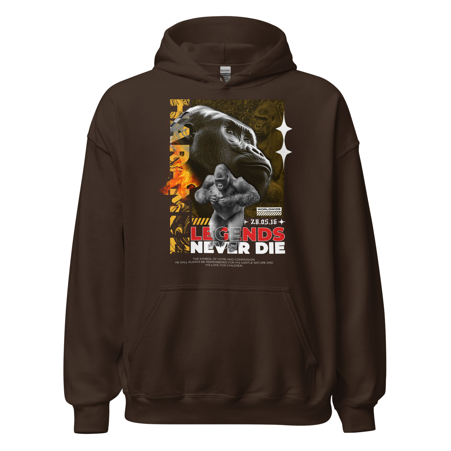 HARAMBE Unisex Hoodie - Dark