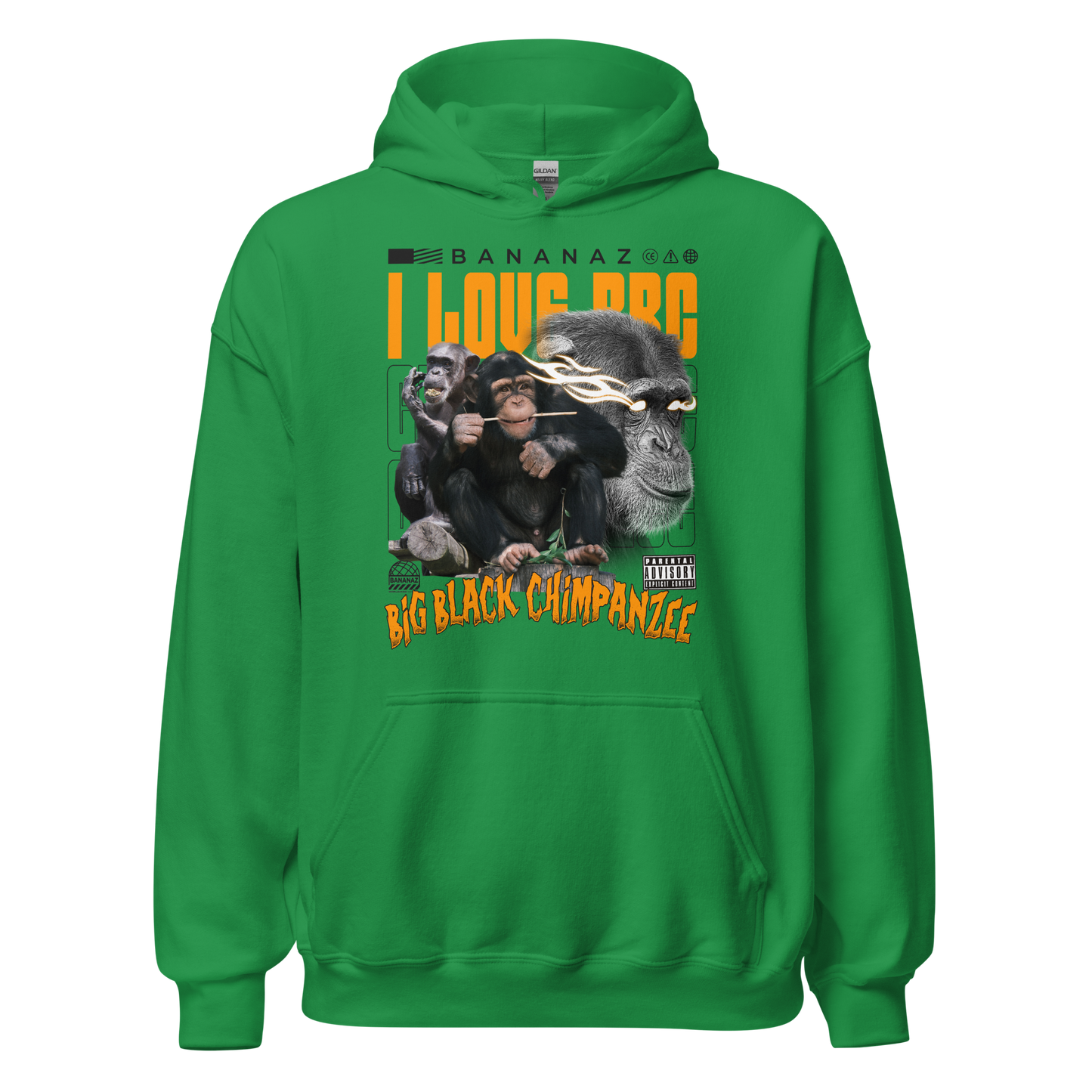 I LOVE BBC Unisex Hoodie - Light