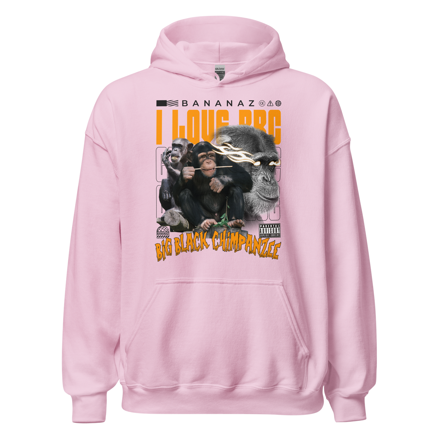 I LOVE BBC Unisex Hoodie - Light