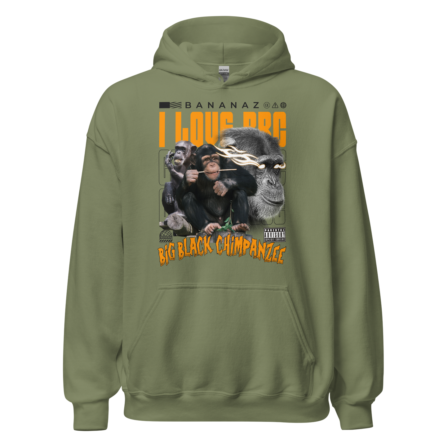 I LOVE BBC Unisex Hoodie - Light