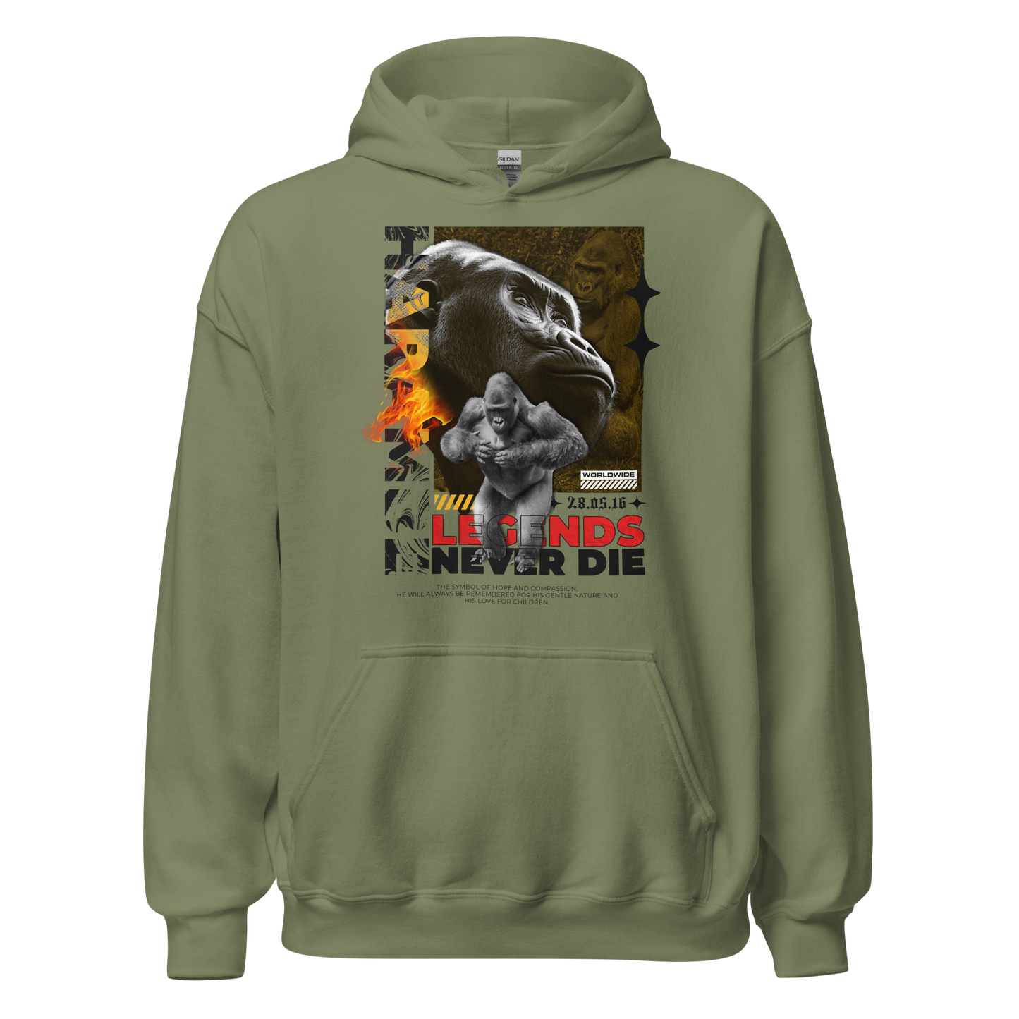 HARAMBE Unisex Hoodie - Light