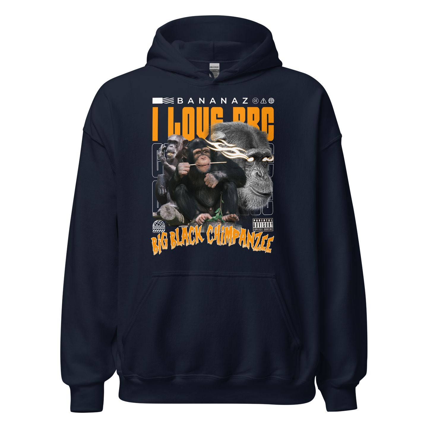 I LOVE BBC Unisex Hoodie - Dark